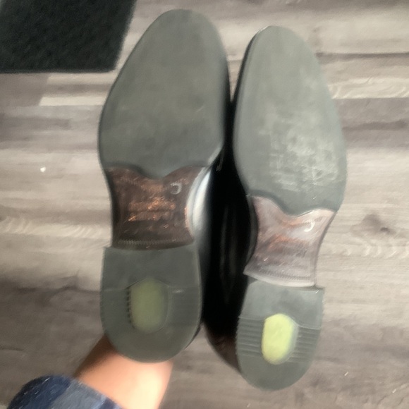 Johnston Murphy Men’s Black Penny Loafer slip on dress shoes size 9.5 Sheepkskin - Picture 5 of 8